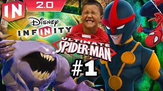 Spiderman Play Set  Part 1 Disney Infinity 20 Dad amp Son Commentary [upl. by Berner]