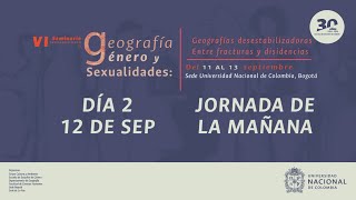 Sexto Seminario Latinoamericano de Geografía Género y Sexualidades 12 SEPMAÑANA [upl. by Caves]