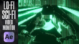 Advanced After Effects  Analogue RetroFuturistic Monitor [upl. by Rett]