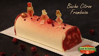 ❅ Recette de Bûche de Noël Citron Framboise ❅ [upl. by Haleeuqa]