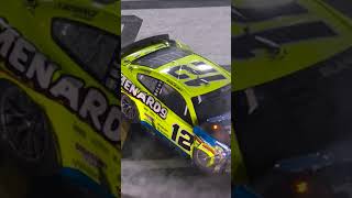 Ryan Blaney taken out of Duel 2 after the Big One nascar [upl. by Jobina368]