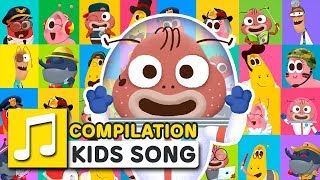 GREAT JOBS IN THE WORLD COMPILATION  LARVA KIDS  SUPER BEST SONGS FOR KIDS  LEARNING SONG [upl. by Adekahs]