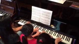 Carmen Overture for 1 piano 6 hands [upl. by Josephine]