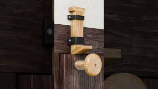 Child Safety Auto Lock Wooden Latch with Spring Opening Mechanism [upl. by Akem569]