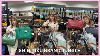 2024 JAPAN VINTAGE AND DESIGNER BAGS AT BRAND JUNGLE STORE IN SHINJUKU TOKYO  PRADA  CELINE FENDI [upl. by Ohcamac]