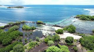 Drone Aerial video of the famous Nan Madol in the island garden of Pohnpei Ponape State FSM [upl. by Aznofla]