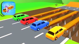 Double Flatbed Trailer Truck vs Speedbumps Train vs Cars BeamngDrive  Flatbed Trailer [upl. by Inavoj]