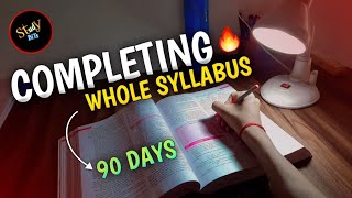 Completing Whole Syllabus In 3 Months Strategy [upl. by Aicilla]