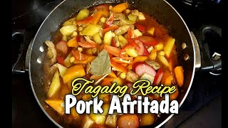 Pork Afritada Recipe  Budgetarian WrenzoTV [upl. by Coray]