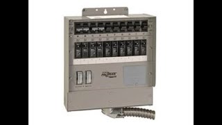 510C ProTran2 50Amp 10Circuit 2 Manual Transfer Switch with Watt Meters  Overview [upl. by Yaner]