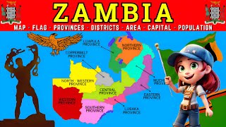 Zambia Geography Explained  Provinces of Zambia  zambia [upl. by Atsilac]