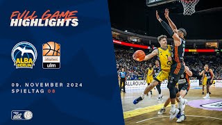 ALBA BERLIN vs ratiopharm ulm  Full Game Highlights  Spieltag 08 202425 [upl. by Atiniv530]