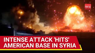 US Base Hit In Syria As Resistance Factions Rain Rockets Tensions Soar After Nasrallahs Death [upl. by Lannie260]