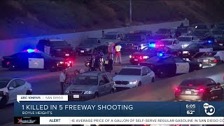 1 person killed in LAarea freeway road rage shooting [upl. by Androw157]