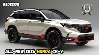 Honda CRV 2026 New Features Revealed [upl. by Nnylimaj]