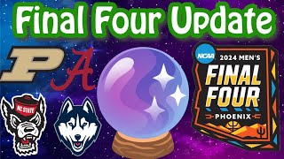 March Madness 2024 FINAL FOUR Update amp Predictions [upl. by Garald212]