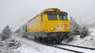 Les trains de lhiver 2015 à Briançon [upl. by Nosnor]