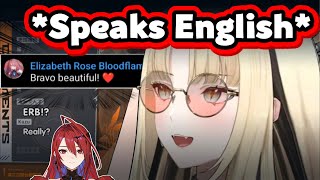 Niko Starts Speaking English When Elizabeth Shows Up On Her Singing Stream【Hololive】 [upl. by Shannah]