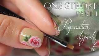 NAIL ART One Stroke part 1 [upl. by Kapoor]