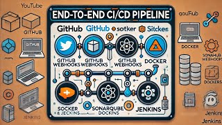 CI CD pipeline using Github Jenkins Sonarqube and Docker  Project [upl. by Rugg694]