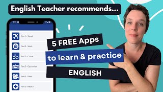 5 Amazing Apps to learn English free  5 aplicaciones para aprender inglés gratis [upl. by Yllek]