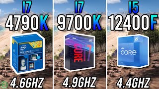 i7 4790k OC vs i7 9700k vs i5 12400F  Big Differences [upl. by Coral]