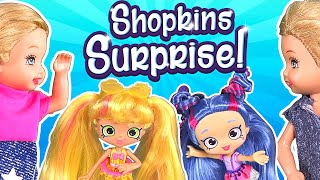 Barbie  The Twins Shopkins Surprise  Ep119 [upl. by Siurtemed]