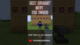 Best Enchantments For Sword  Minecraft 1201 [upl. by Otir154]