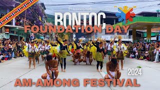 AMAMONG Festival 2024 and BONTOC FOUNDATION DAY 🇵🇭  Mountain Province Philippines  Street Dancing [upl. by Karlie383]