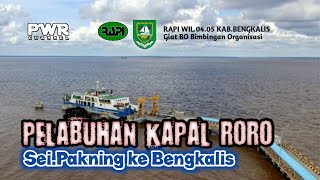 KAPAL RORO PELABUHAN SEIPAKNING KE BENGKALIS [upl. by Oiramel]