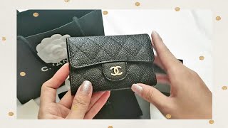 CHANEL CARDHOLDER UNBOXING [upl. by Meadows]