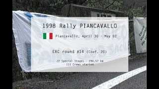 TRAILER 1998 Rally PIANCAVALLO I  wwweuropeanrallyingcom [upl. by Floro]