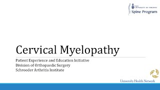 Cervical Myelopathy [upl. by Luwana]