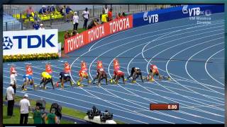 Moscow 2013 100M Men Heat 5 IAAF World Championship [upl. by Gerson305]