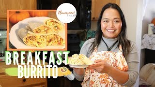 Easy Breakfast Burrito  OnTheGo BREAKFAST  Flavorsome [upl. by Iphagenia]