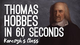 Thomas Hobbes  State of Nature and Social Contract Theory explained in 60 Seconds [upl. by Fraya]