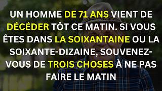 Un homme de 71 ans est décédé ce matin  Que pouvonsnous en apprendre [upl. by Abijah]