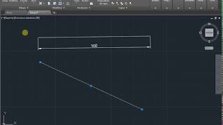 La longitud de la línea en AutoCAD [upl. by Hgierb]