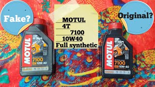 Motul 7100 4T 10W40 Full Synthetic FranceIndia 2022 Price and Original or Fake  Salman Islam BD [upl. by Leile]