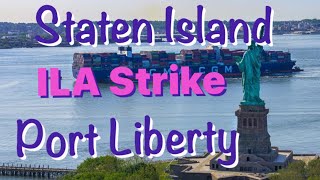 PORT WORKERS WONT TALK Port Liberty  Staten Island NY [upl. by Lorrayne]