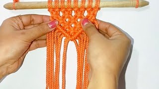 Macrame  Macrame Wall Hanging Design 2024  Macrame simple design [upl. by Elocel]