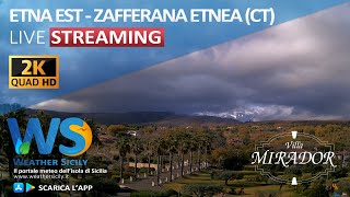 🔴 Zafferana Etnea Etna est live webcam  Panoramica da Villa Mirador [upl. by Racso]