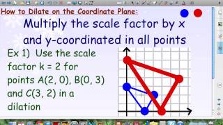 Dilations on the Coordinate Plane [upl. by Kliber]