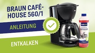 Braun Cafehouse Kaffeemaschine entkalken und reinigen  Anleitung  Reinigung eurer KF 560 mit Tipps [upl. by Simpkins]