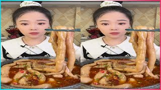 ASMR CHINESE MUKBANG FOOD EATING SHOW 요리 먹방  이거 맛있네 칼비빔국수 vlog215 [upl. by Nuahsyar]