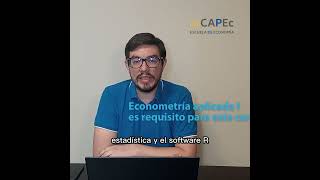 Conozca Econometría Aplicada 2 Series de tiempo CEA II [upl. by Audras]