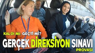 GERÇEK DİREKSİYON SINAVI PROVASIADAYIMIZ GEÇTİ Mİ KALDI MI [upl. by Ellehsram]