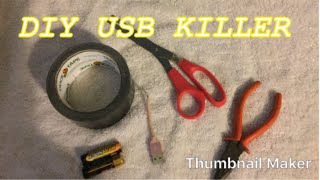 HOW TO MAKE A VERY EASY USB KILLER [upl. by Ssecnirp]