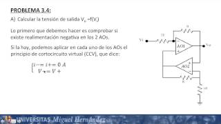 umh1219 201314 Lec008 Problemas con Amplificadores Operacionales II [upl. by Nafets343]