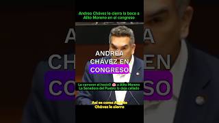 Andrea Chávez le cierra el hocico 🐽 a Alito Moreno en el congress noticias information info [upl. by Pippa491]